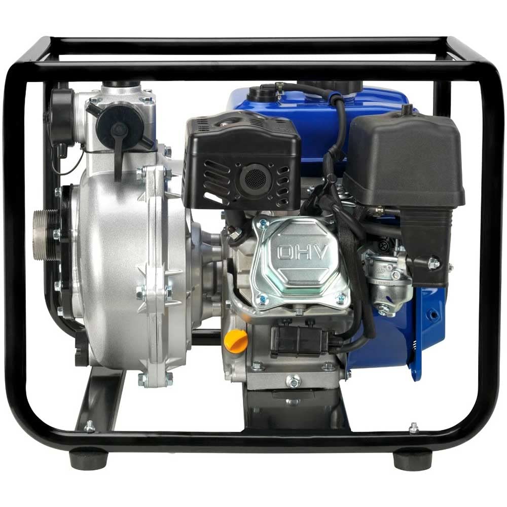 DuroMax XP702HP 208cc 7-HP 2-Inch 70-GPM Gas Powered High Pressure Water Pump, 50 State Approved, XP702HP, Blue