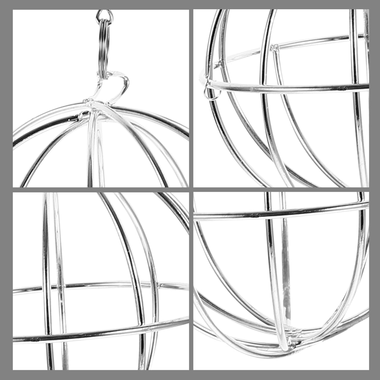 Balacoo Chinchilla Hay Feeder - Hanging Rabbit Hay Feed Dispenser, Stainless Steel Guinea Pig Holder Ball Feeder Toy for Bunny Guinea Pig Hamster Rat