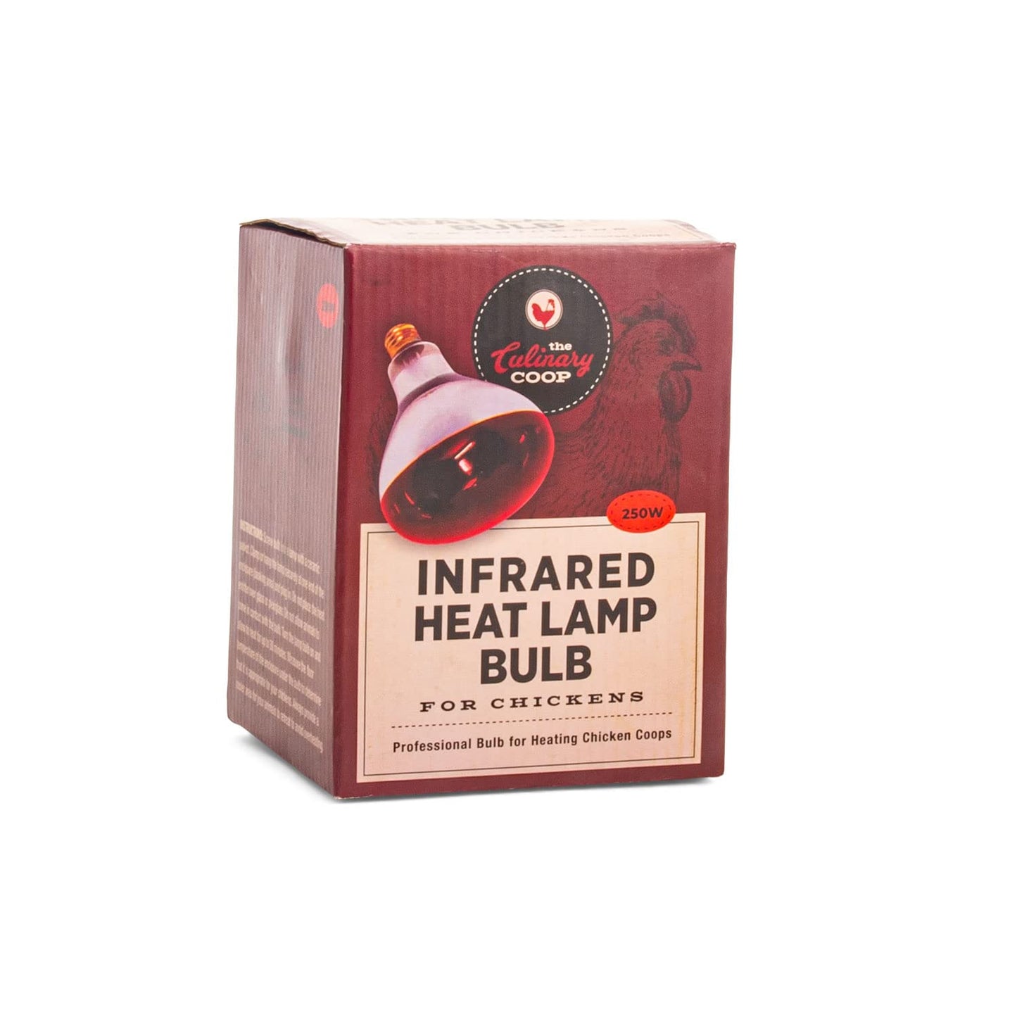 Fluker's Culinary Coop Infrared Heat Lamp for Chicken Coop or Outdoor Animals, 250 Watt