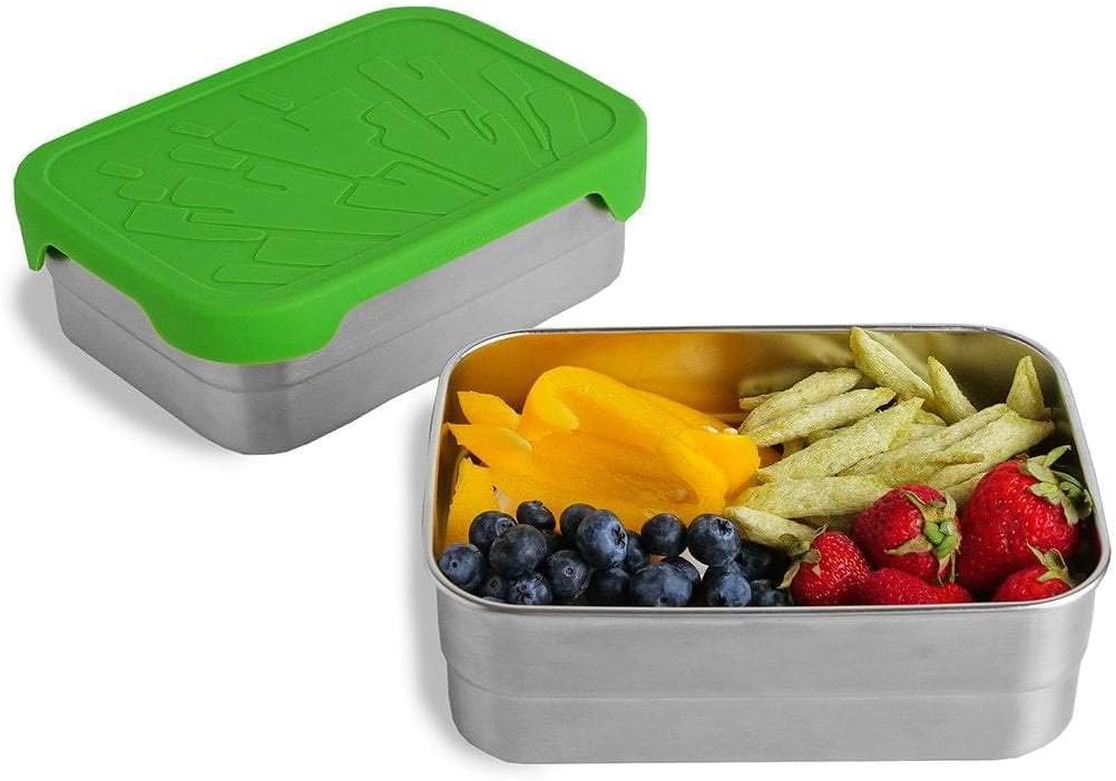 ECOlunchbox Splash Box XL – 40 oz Leak-Proof Stainless Steel Bento with Food-Safe Silicone Lid (Plastic-Free, Dishwasher Safe)