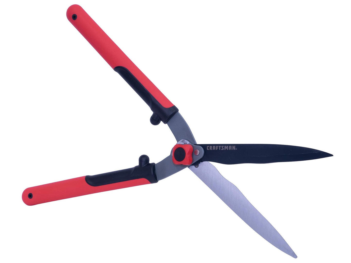 CRAFTSMAN CMXMKIT0190 3-Piece Leaf Clean-Up Set with Wavy Blade Hedge Shears, 22-Tine Wood Handle Lawn Rake and 6 Cu. Ft. Poly Tray Wheelbarrow, Red
