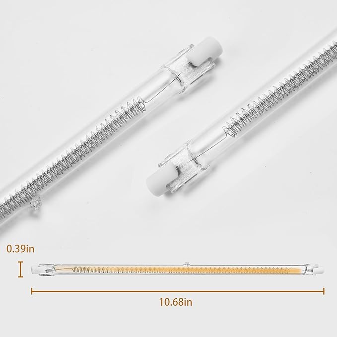 600W Chicken Coop Heater Bulb, Replacement Bulb Accessories for Chicken Heat Lamp, Brooder Heater Tubes for Chicks, Poultry, Pets, 4 Pack