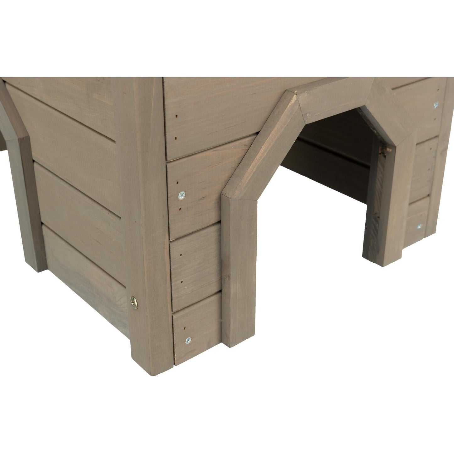 TRIXIE natura Small Animal House, Rabbit Hideout, Playpen House, Shelter for Rabbits, Bunnies, Guinea Pigs, and Chinchillas, Gray-Green