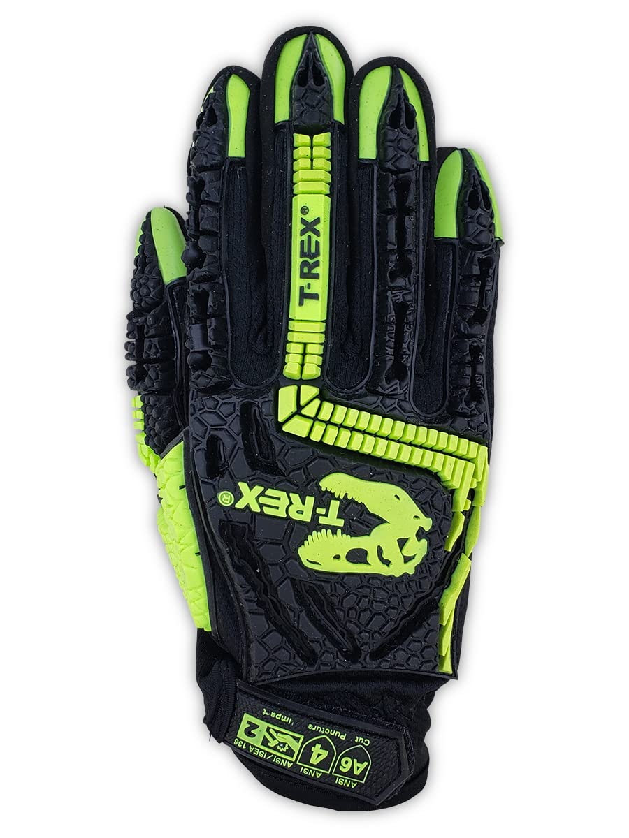 MAGID T-REX Windstorm Series ANSI A6 Syntec Palm Impact Gloves, 36 Pairs, Size 10/XL, TRX742