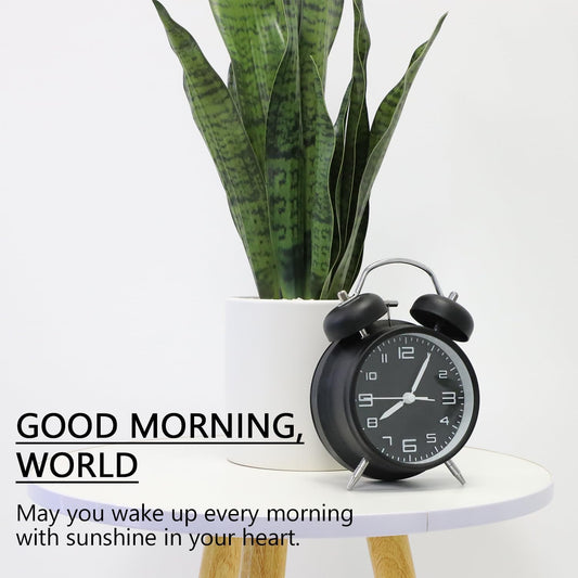 Anewsun Luxury White and Gold End Table with Faux Snake Plant Set of 2