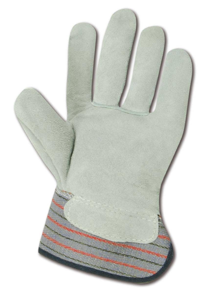 MAGID DuraMaster TG725E Leather Glove, Gauntlet Cuff, Large Gray (180 Pair)