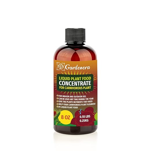 Gardenera Plant Growth Superfood with 18 Vitamins & Minerals - Organic Plant Food Fertilizer - Micro-Fungi and Bio-Organisms for Carnivorous Plant Care & Growth Enhancement - 8oz