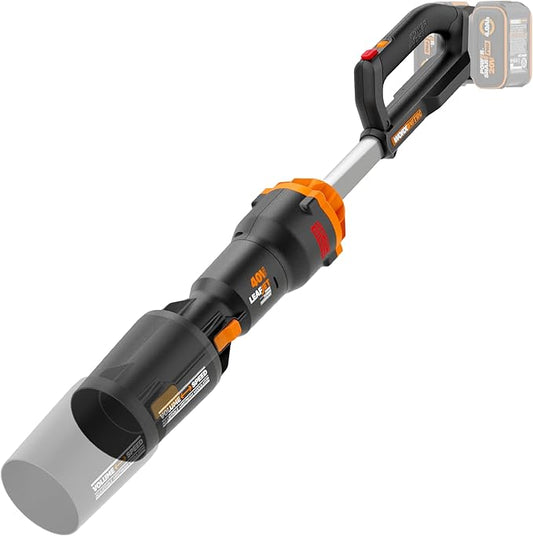 WORX Nitro WG585.9 40V Cordless Leaf Blower, Electric Blower with 620CFM & 165MPH, Blowers for Lawn Care with Brushless Motor & 3 Speed Control, 2 Batteries & Charger Not Included