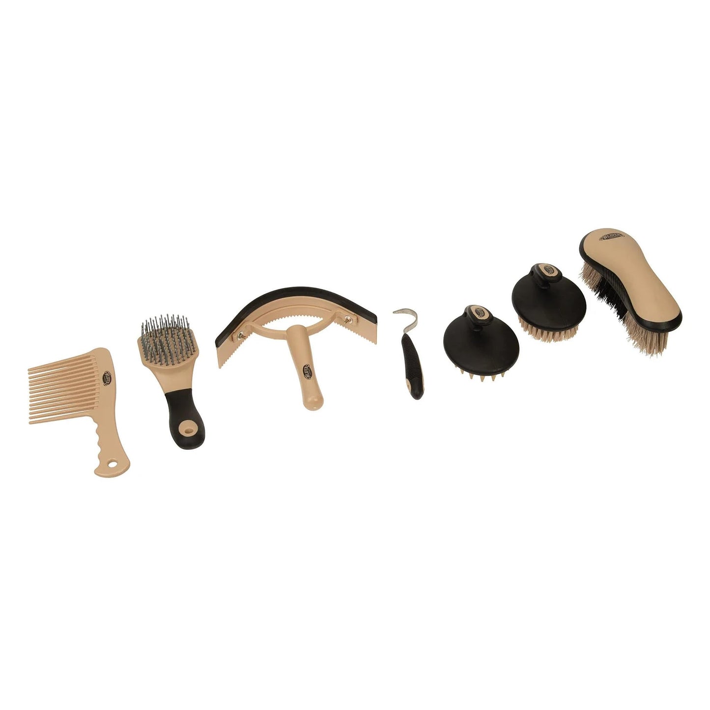 Weaver Leather Horse Grooming Kit, 7-piece Brush Set with Organizer Tote Bag, Equine Care, Grooming Supplies, Lost Creek