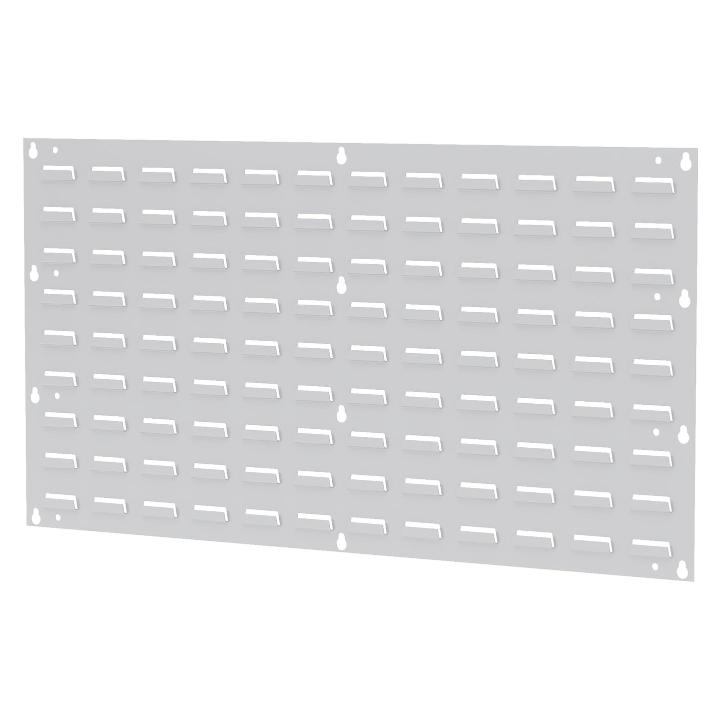 Akro-Mils 30636 Heavy Duty Wall Mount Garage Storage Steel Louvered Panel | Wall Storage Bin Hanging Organizer System for AkroBins, 36-Inch W x 19-Inch H, White, 4 Pack