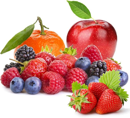 600+ Mix Fruit Seeds, 6 Variety Non-GMO Heirloom and Organic, Strawberry Seeds Raspberry Seeds Mulberry Seeds Apple Seeds Orange Seeds Blueberry Seeds for Planting Home Garden