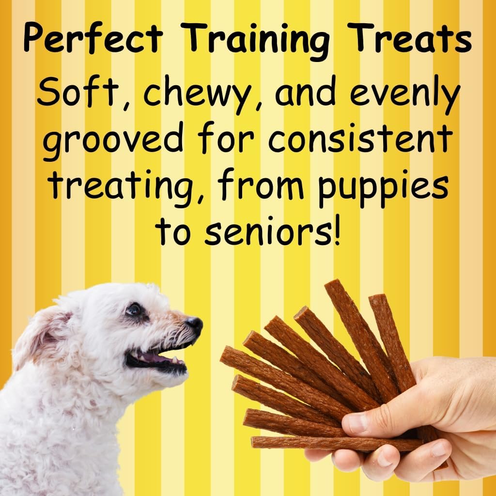 Fetch Fries Chicken, Turkey, and Beef with Sweet Potato Dog Treats, Soft Jerky for Small and Large Breeds, Naturally Healthy, Made in The USA, 3-Pack of 5 oz Bags (15 oz Total)