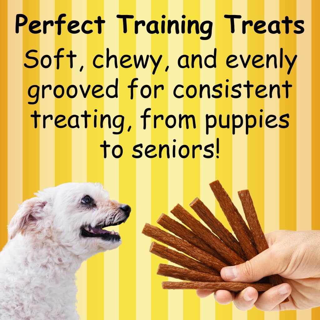 Fetch Fries Chicken, Turkey, and Beef with Sweet Potato Dog Treats, Soft Jerky for Small and Large Breeds, Naturally Healthy, Made in The USA, 3-Pack of 5 oz Bags (15 oz Total)