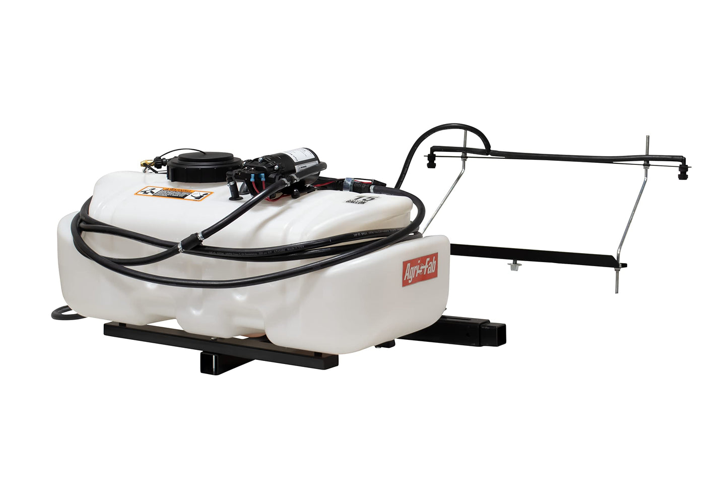 Agri-Fab 45-0628 Zero Turn Riding Lawn Mower Sprayer with Boom and Spray Wand 15 - Gallon Capacity Tank, 2.2 GPM, 100 PSI Sprayer Pump, Universal Design fits Many Zero Turn Brands