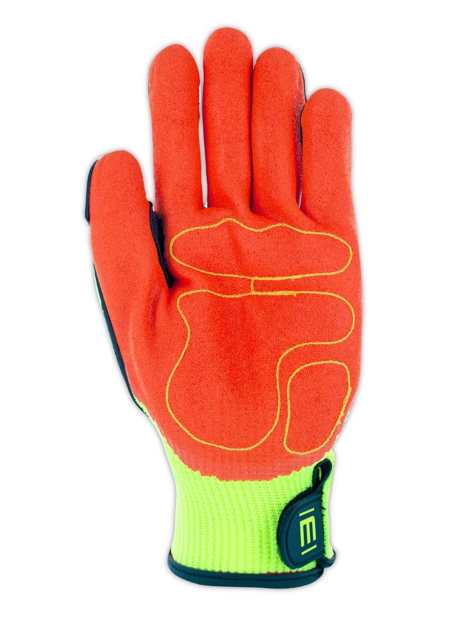 MAGID T-REX Flex Series Sandy Nitrile Coated Impact-Resistant Work Gloves, 48 Pairs, Size 9/Large, TRX500