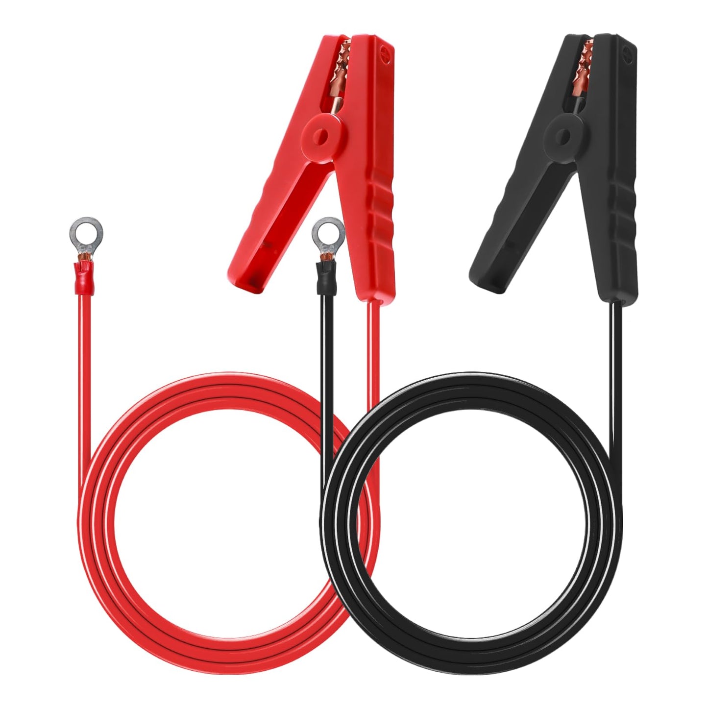 Yenblow Electric Fence Wire Alligator Clips, Electric Fence Kit Connect Energizer, and Electric Fence Charger Solar Powered Electric Fence for Energizer to Fence Wire & Ground System, 2Pcs