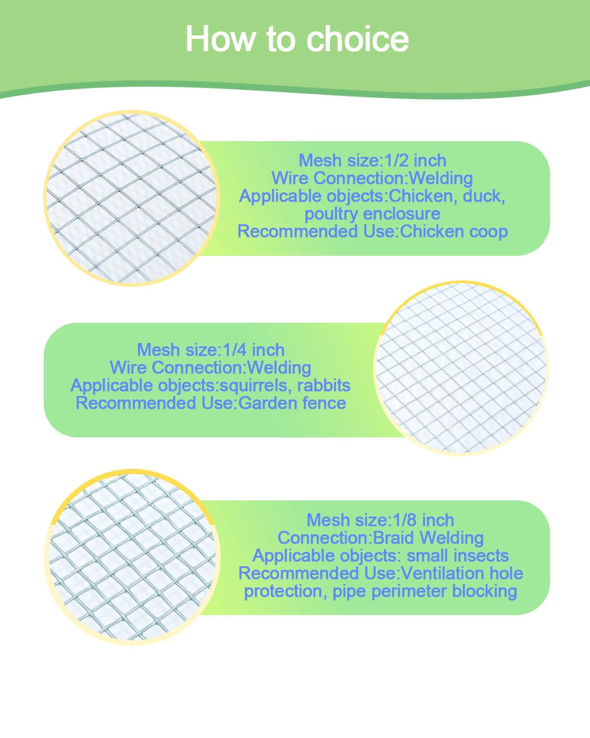 Hardware Cloth 16in x 10ft 1/2 Inch 19 Gauge, Hot-Dipped Galvanized Welded Wire Mesh, Low Carbon Steel, Animal Cage Wire Netting, Garden Wire Mesh