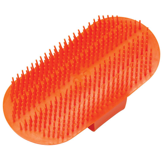 Weaver Livestock MASSAGE BRUSH, Orange