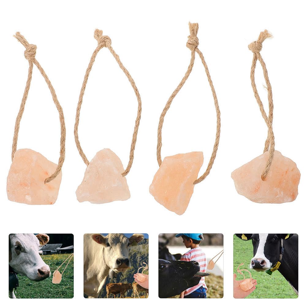 Animal Licking Salt Blocks - Pink Salt for Horses Cattle Deer and Other Livestock - 6 Pack
