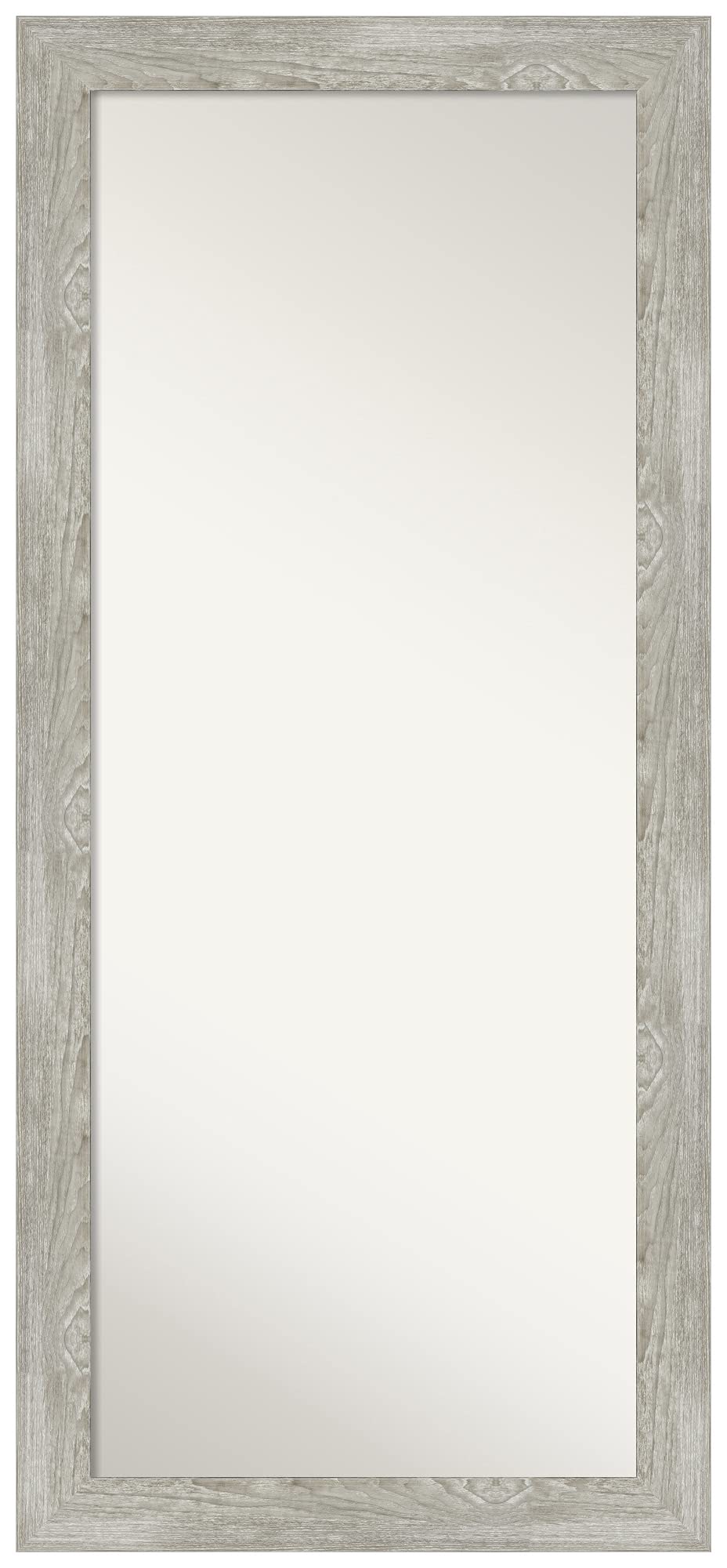 Amanti Art Grey Full Length Mirror, 66x30 Dove Greywash Tall Free Standing Body Wall Mirror Full Length for Dressing, Country Rustic Frame, Lean on Floor or Hang, Wall Decor