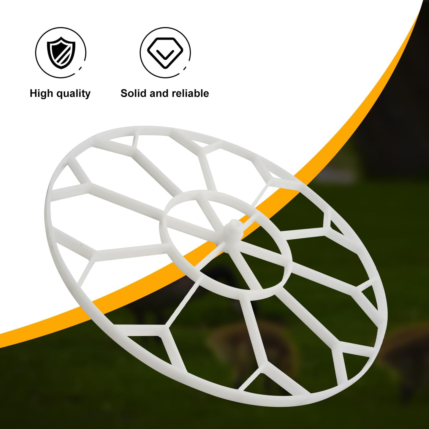Queencar 10 Egg Capacity Jumbo Goose Heavy Breeds Tray Compatible with Nurture Right 360 Incubator Turner, White JGT360