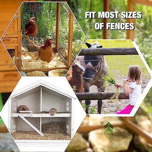 Tatuo 36in X 150ft Hardware Cloth 23 Gauge Hot Dip Galvanized After Welded Cage Mesh Rolls 1/2 Inch Metal Chicken Wire Mesh Roll Wire Fencing Poultry Netting for Raised Garden Rabbit Rodent Animals