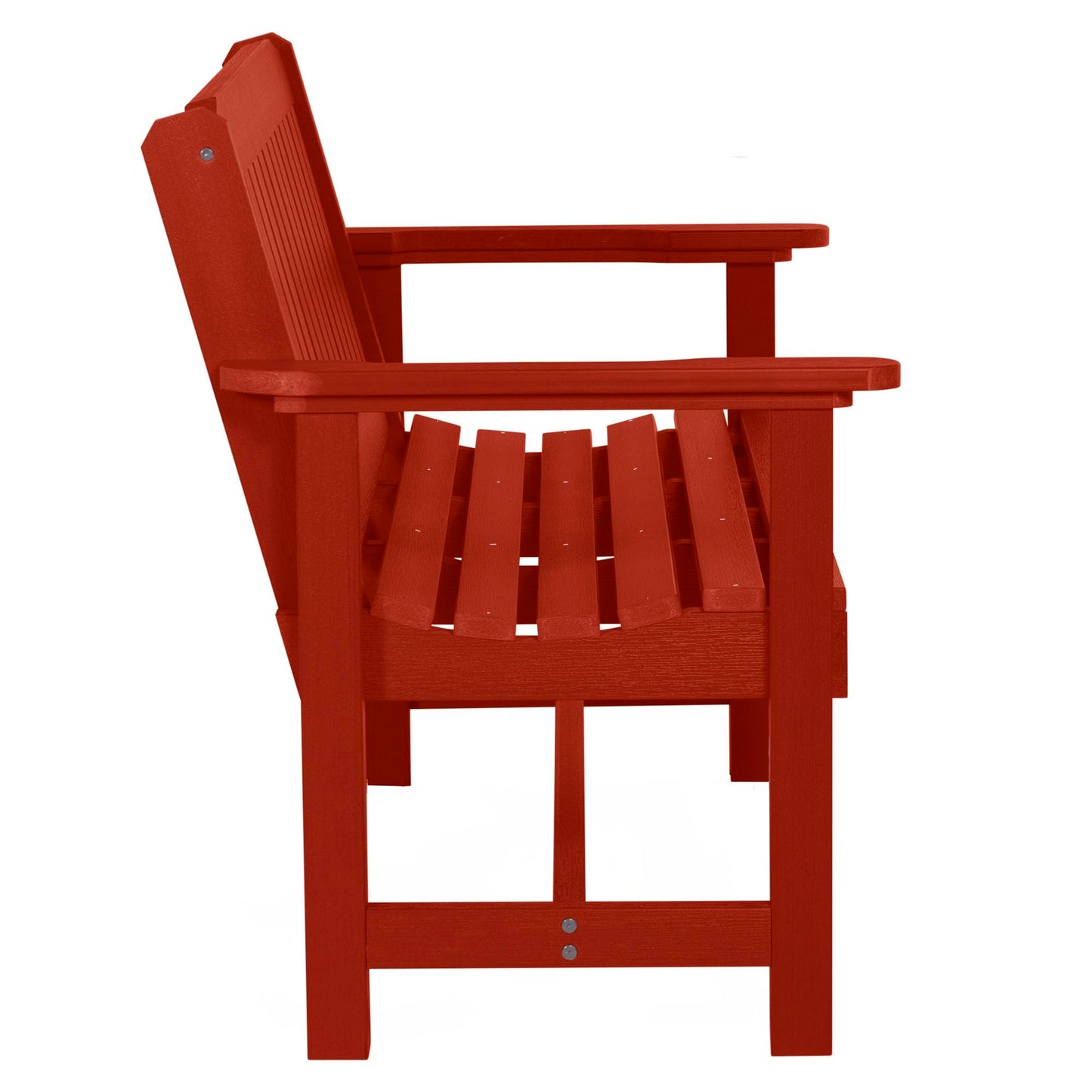 Sequoia Professional Commercial Grade Exeter Garden Bench, 4ft, Rustic Red