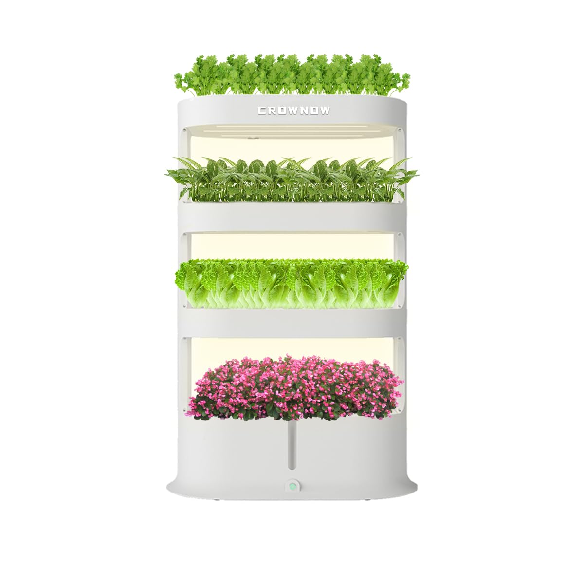 64 Pods Large Capacity Hydroponic Tower,4-Layer Hydroponics Growing System Kit with Full-Spectrum LED Grow Light,Timing Control,Indoor Hydroponic Garden for Plants Herb Vegetable