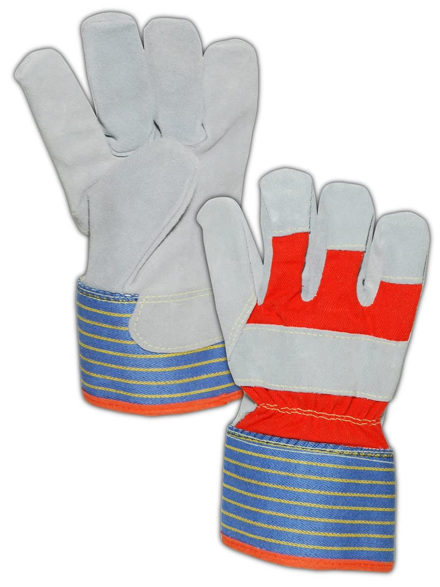 MAGID Cut Resistant Kevlar/HPPE Lined Gloves with a Leather Palm and Safety Cuff (TB25EOCR-XXL) - Cut Level A4, Puncture Level 5, Size XXL (12 Pairs)