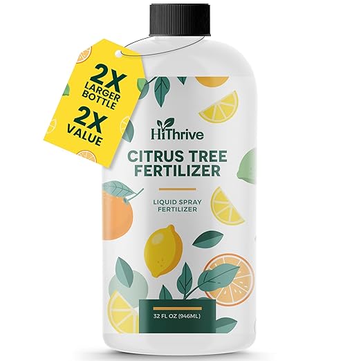 32oz Citrus Fertilizer & Fruit Tree Fertilizer - Makes 64 Gallons of Tree Food for Fruit Trees, Oranges and Other Citrus Trees, Premium Liquid Plant Food for Healthy Growth and Juicier Harvests