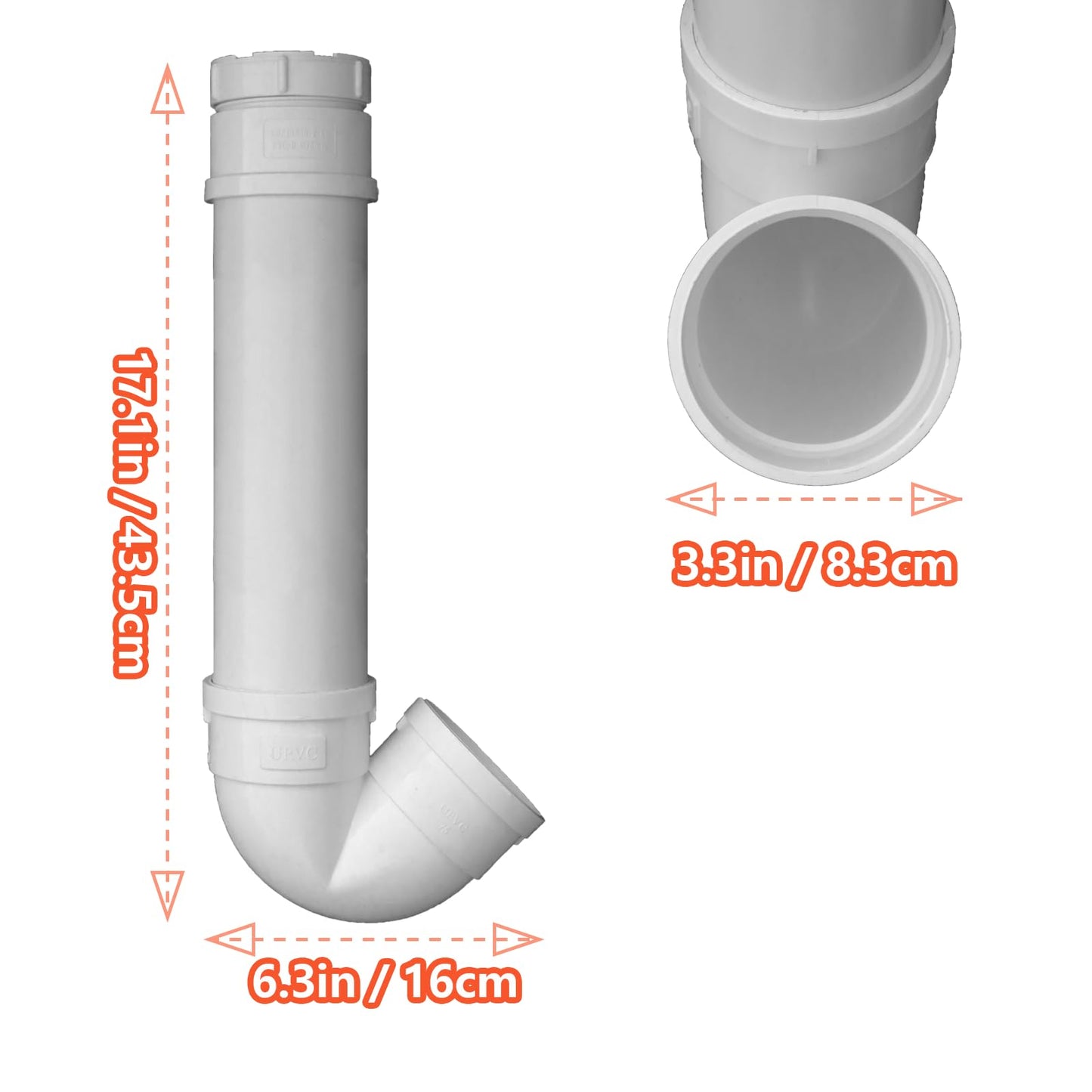 3Pack Automatic Chicken Feeder, PVC Pipe Hanging with Lid Hanging, for Chicken Poultry Feeder, Easy to Install and Clean