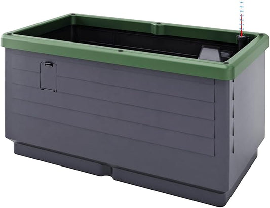 Bio Green Raised Garden Bed City Jungle | 8.98 gal | 13“ x 24“ x 13“ | Including Water Tank | Self-Watering Planter Box | Ideal for Balcony/Terrace