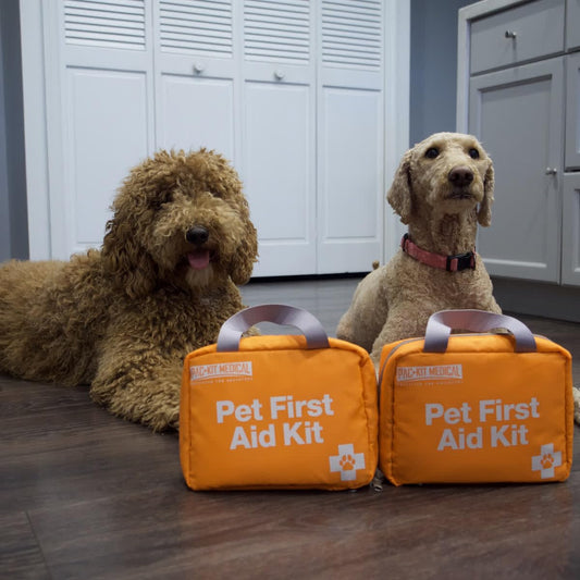 Pac-Kit Pet First Aid Kit for Dogs, Cats, and Other Animals in Soft-Sided Organized Zipper Case, 38 Pieces