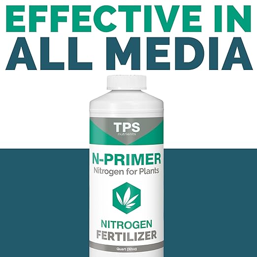 TPS NUTRIENTS N-Primer Nitrogen Supplement for Fast Vegetative Growth, Promotes Dark Green Leaves Quart (32 oz)
