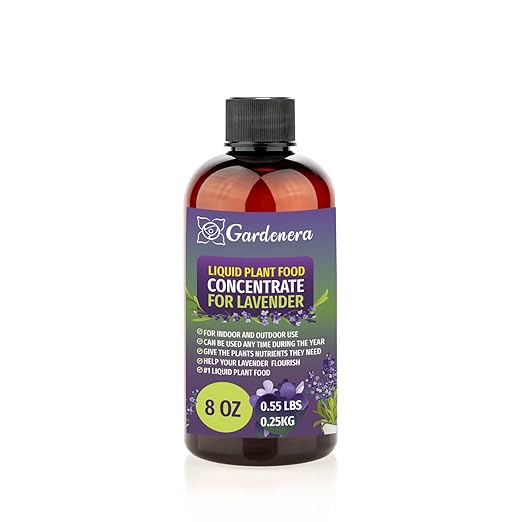 Gardenera Plant Growth Superfood for Lavender with 18 Essential Vitamins & Minerals - Organic Plant Food Fertilizer - Micro-Fungi and Bio-Organisms for Lavender Plant Care & Growth Enhancement - 8oz