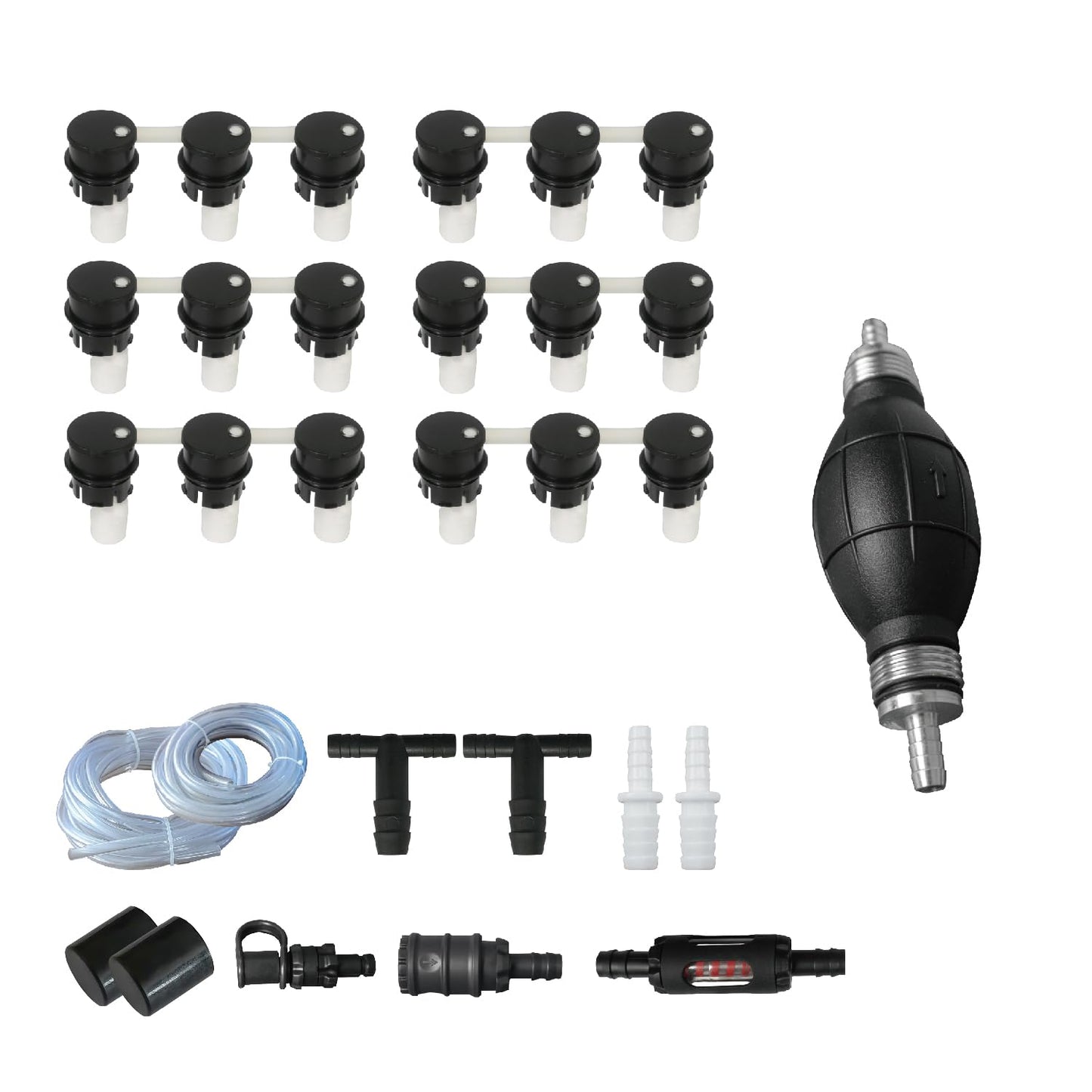 36V Forklift Battery Watering System, golfcart Battery Watering Filler- 36 Volt Kit Battery Watering System