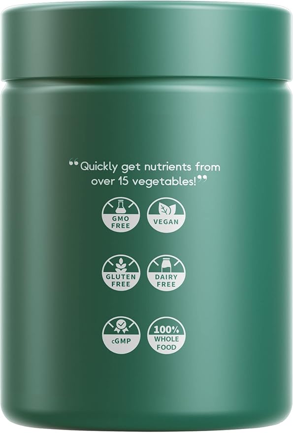 Codeage Instantfood Easy Veggies + Fast Fruits Vitamins Bundle, 30+ Daily Vegetables & Fruits Powders, Whole Food Green, Multivitamin, Fibers, Vegan Superfood Minerals Supplement - 180 Capsules