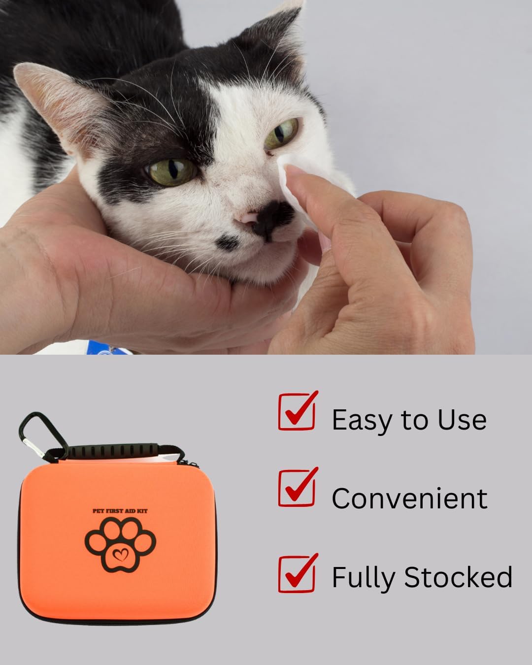 Dog First Aid Kit, Pet Friendly, Refillable, Water Resistant, Compact, Pet First Aid, Dog Medical, Dog Emergency Kit, Cat First Aid, Camping & Hiking Essentials, Pet Care, Travel