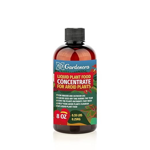 Gardenera Plant Growth Superfood for AROIDS with 18 Essential Vitamins & Minerals - Organic Plant Food Fertilizer - Micro-Fungi and Bio-Organisms for AROID Plant Care & Growth Enhancement - 8oz