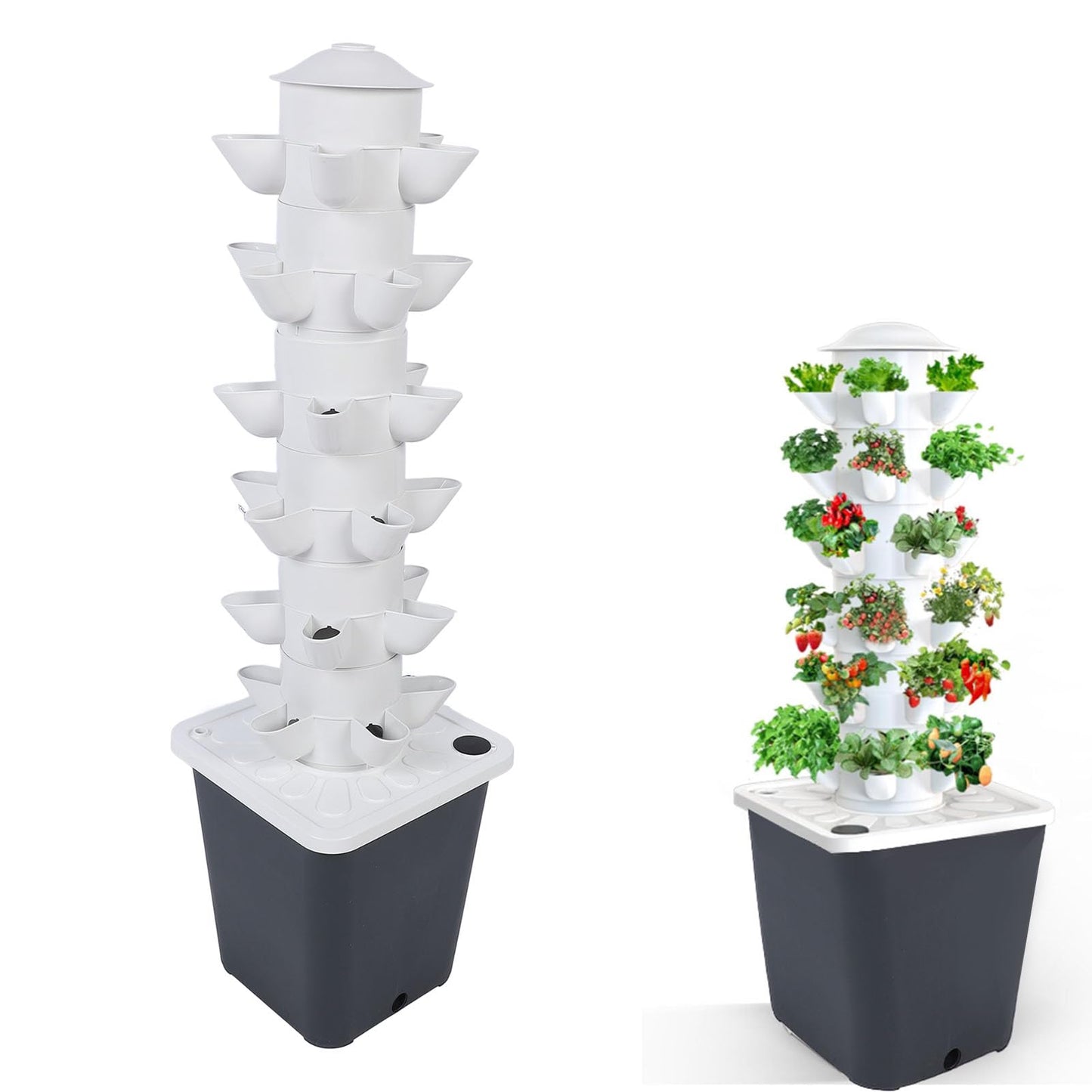 GOTOTOP Hydroponics Growing System, 30 Plants Indoor Vertical System Kit,Hydroponic Germination Kit, Nursery Germination Kit for Gardening Lover Including