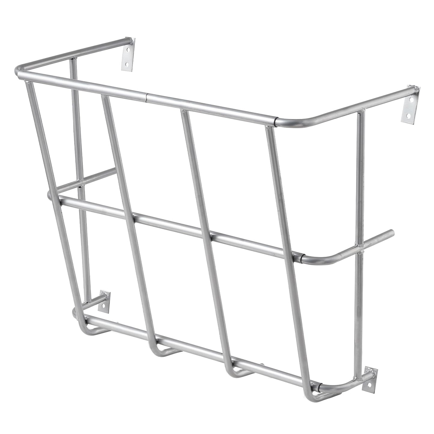 VEVOR Livestock Feeder, 18.5 Gallons Large Capacity, Heavy-Duty Steel Goat Hay Rack, 24.4" Long Wall Mounted Horse Hay Holder, Multiple Sided Feeding Rack for Sheep Farm Livestock Indoor Outdoor