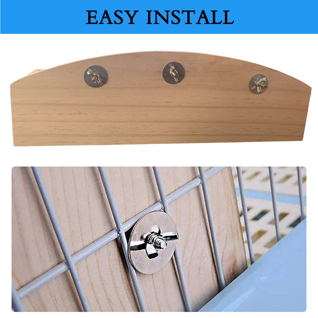 Hamiledyi Rabbit Hay Feeder, Bunny Hay Feeder Rack,Bunny Food Manger Wooden Hay Manger Rack Rabbit Hay Holder Feeders Grass Holder for Guinea Pig Chinchilla Hamster