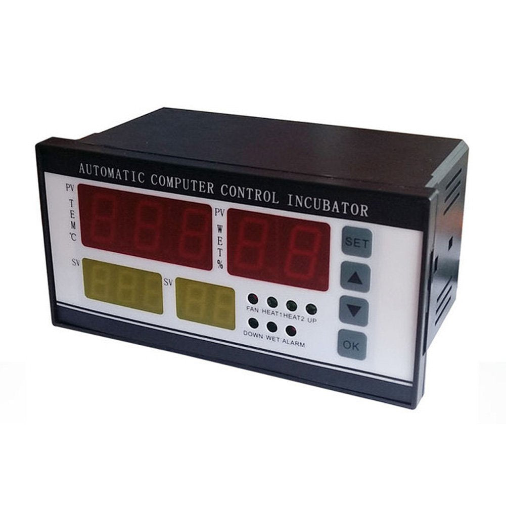 XM-18 Egg Incubator Temperature Controller Thermostat Full Automatic Control System Egg Incubator Machine with Temperature Humidity Sensor Probe (220V)