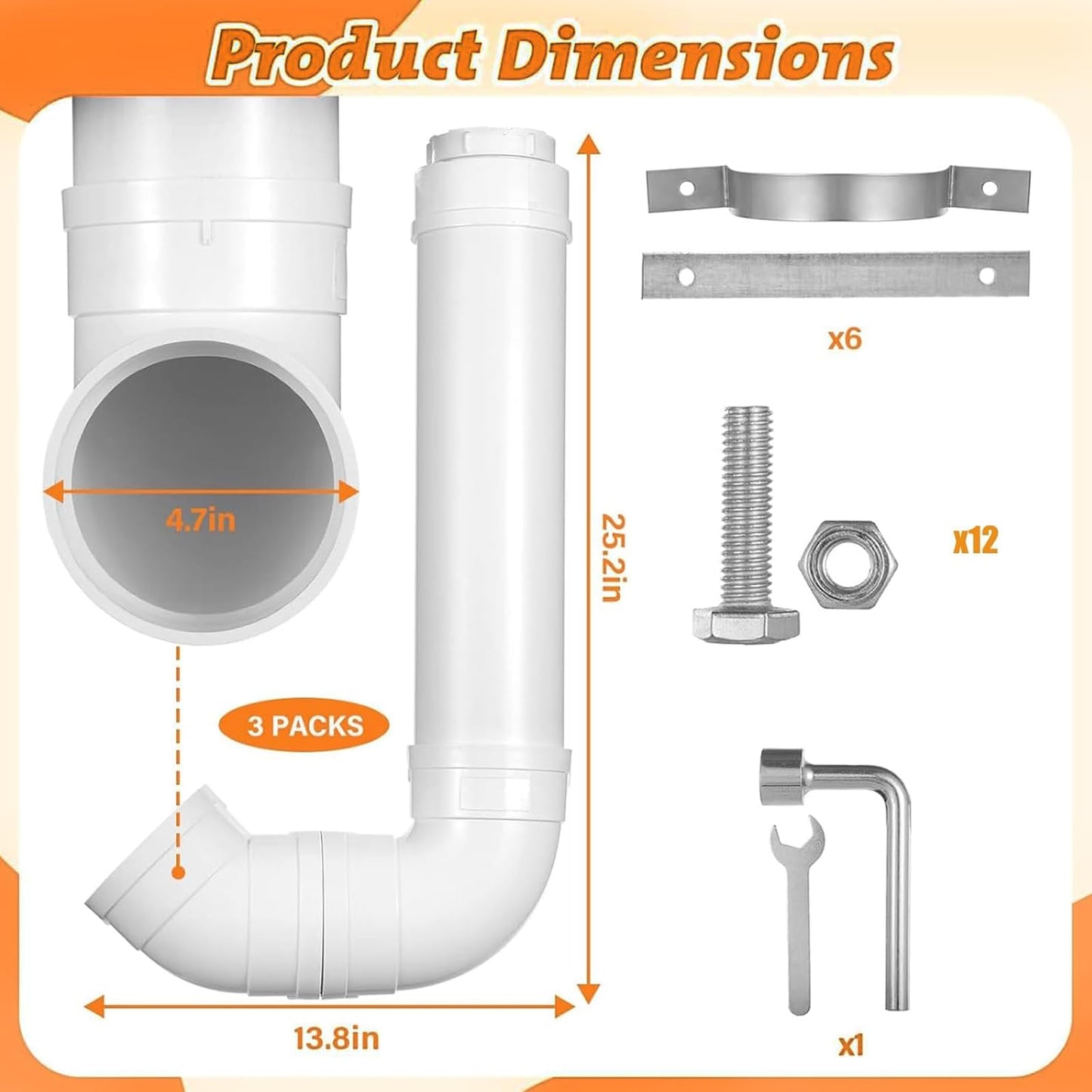 3 Pack Automatic Chicken Feeder No Waste, PVC Pipe Chicken coop Feeder, Rat Proof Chicken Feeder, with Lid Hanging Chicken Feeder, for Chicken Poultry Feeder
