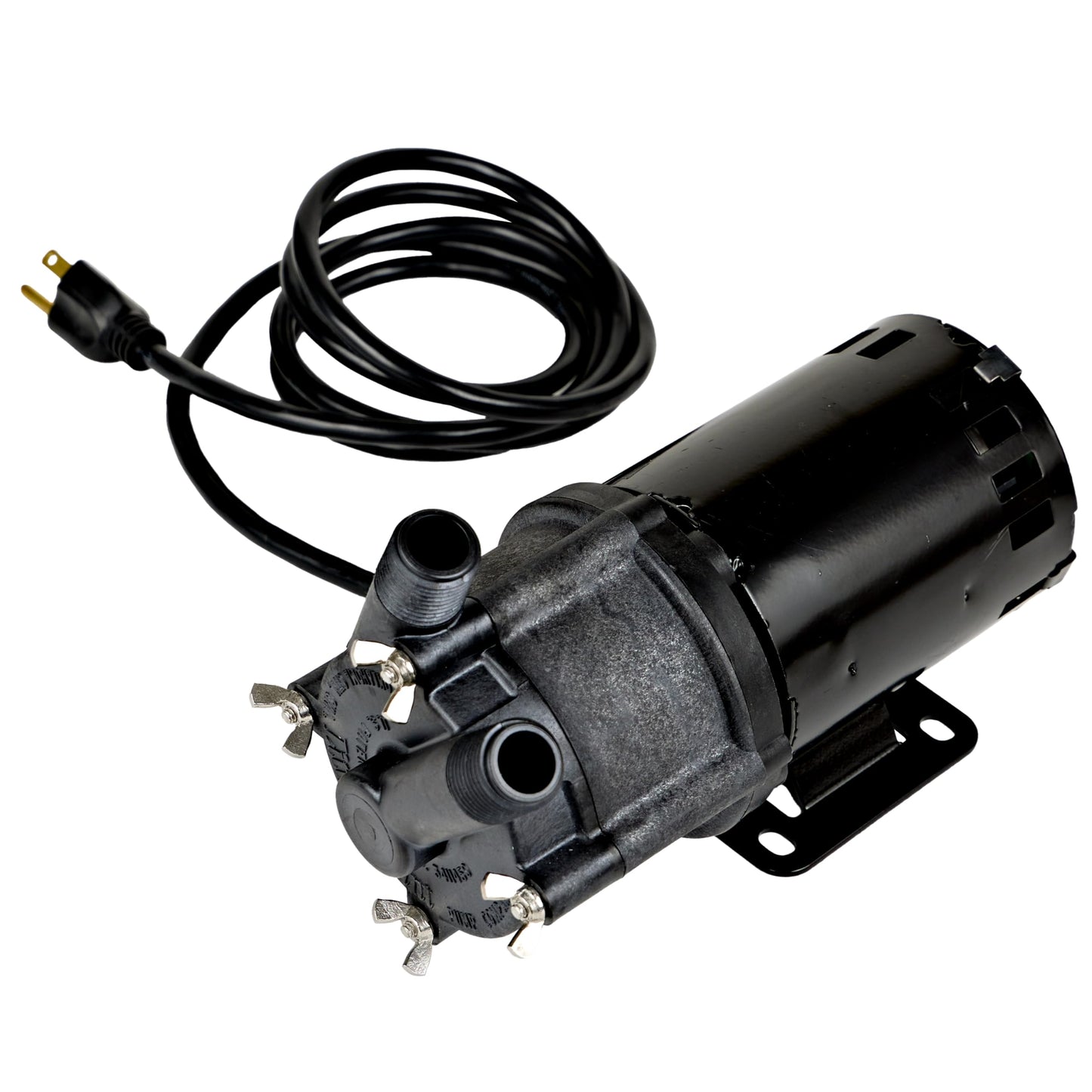 Little Giant 3-MD-MT-HC 115 Volt, 1/25 HP, 8.3 GPM Magnetic Drive Pump for Highly Corrosive Chemicals with 6-Ft. Power Cord, Black, 578603
