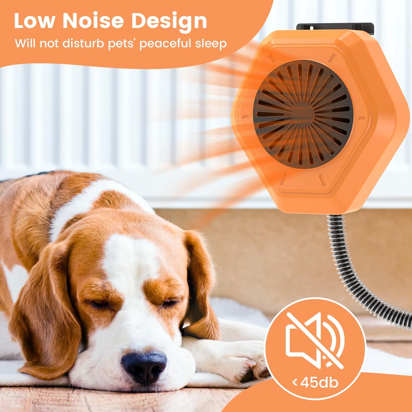 UFRYO 800W Dog House Heater, Wall Mount, 10ft Anti Bite Cord, Waterproof Control, Outdoor Pet Heater Warmer for Chicken Coop Kennel Barn Cat Cage Rabbit Livestock (800, Watts)