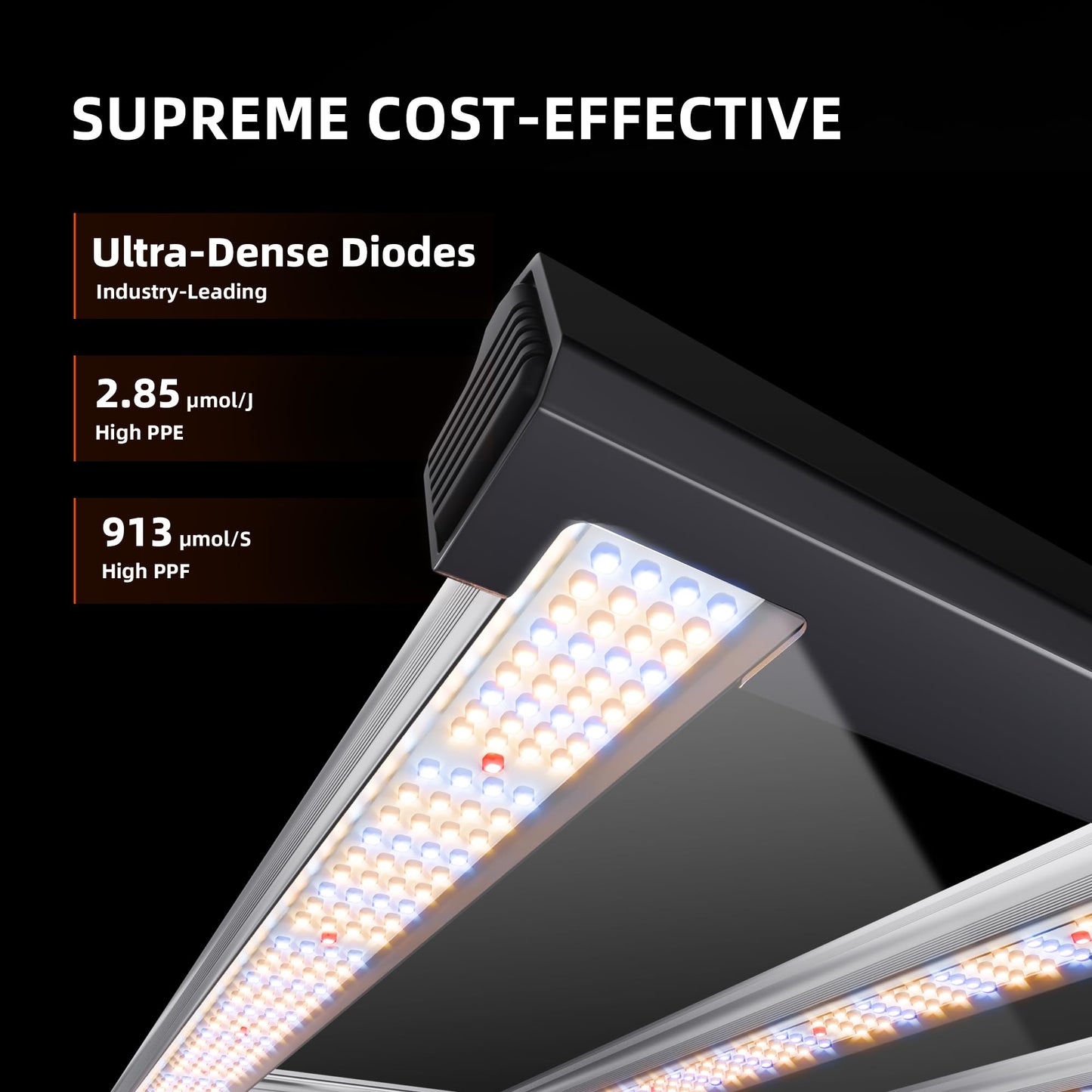 Spider Farmer G4500 Cost-Effective 320W 2x4 Coverage LED Grow Lights, Full Spectrum Dimmable Bar Style Led Growing Lamp for Indoor Plants, 2025 Upgraded App Remote Control