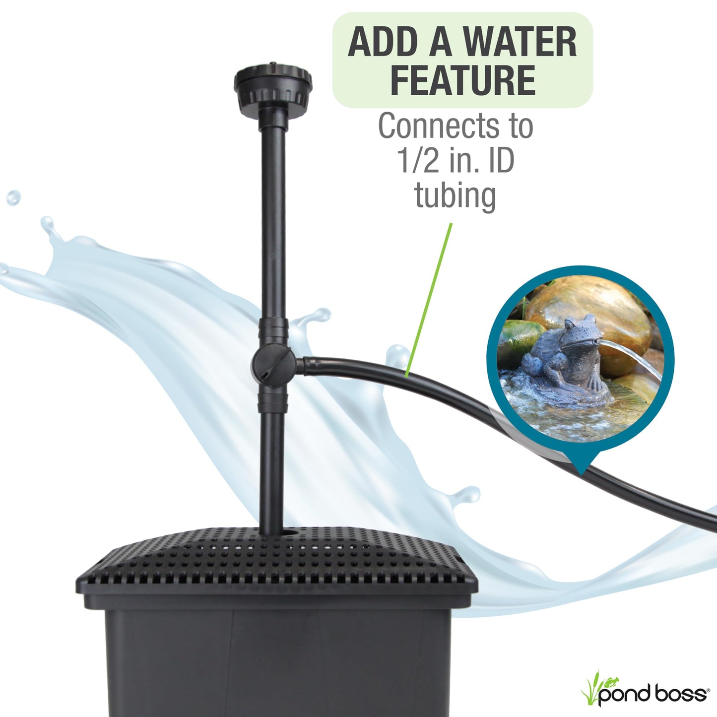 pond boss Medium Filter Kit with Pump for Ponds and Water Features