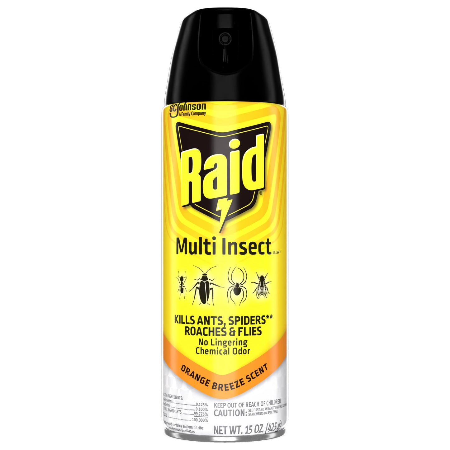 Raid Multi Insect Killer, Orange Breeze 15 Ounce (Pack of 1)