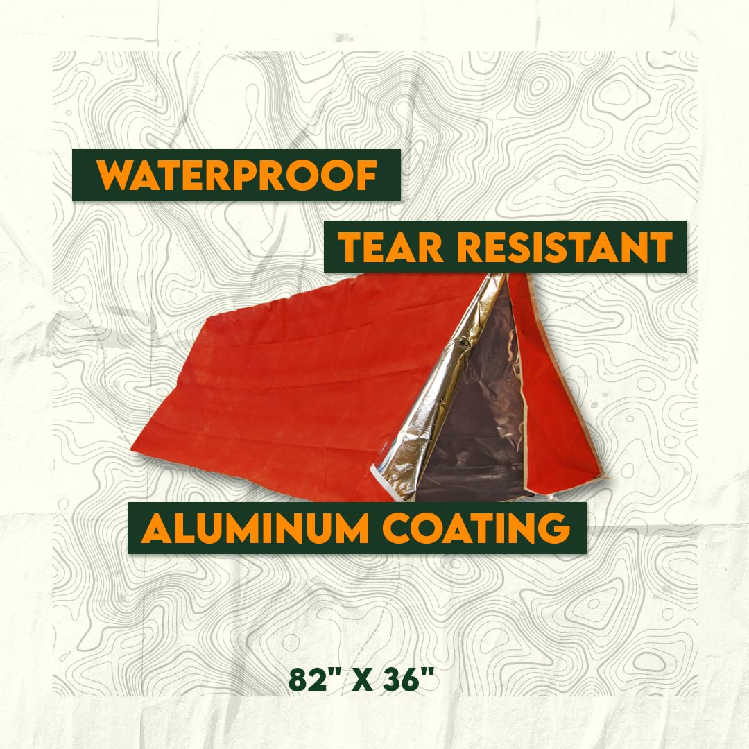 SE Emergency Outdoor Tube Tent with Steel Tent Pegs - ET3683